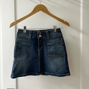 Hudson Jeans Dark Blue Mini Skirt